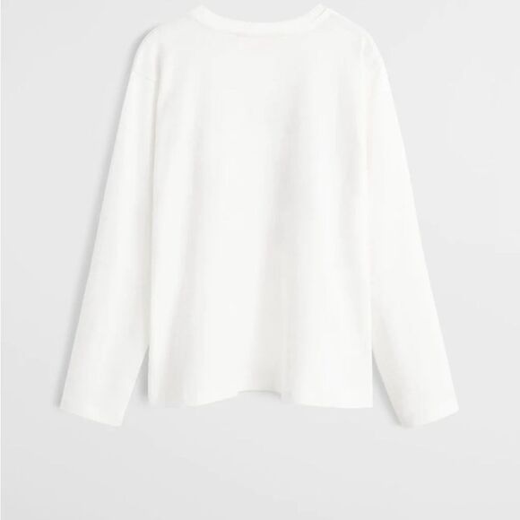 Mango boys Velvet message printed long sleeve t-shirt size 9 - Picture 2 of 10